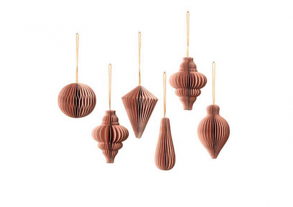 Broste 6-er Set dusty pink